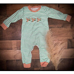 FAIRE Baby Boy Duck Appliqué Stripe Romper