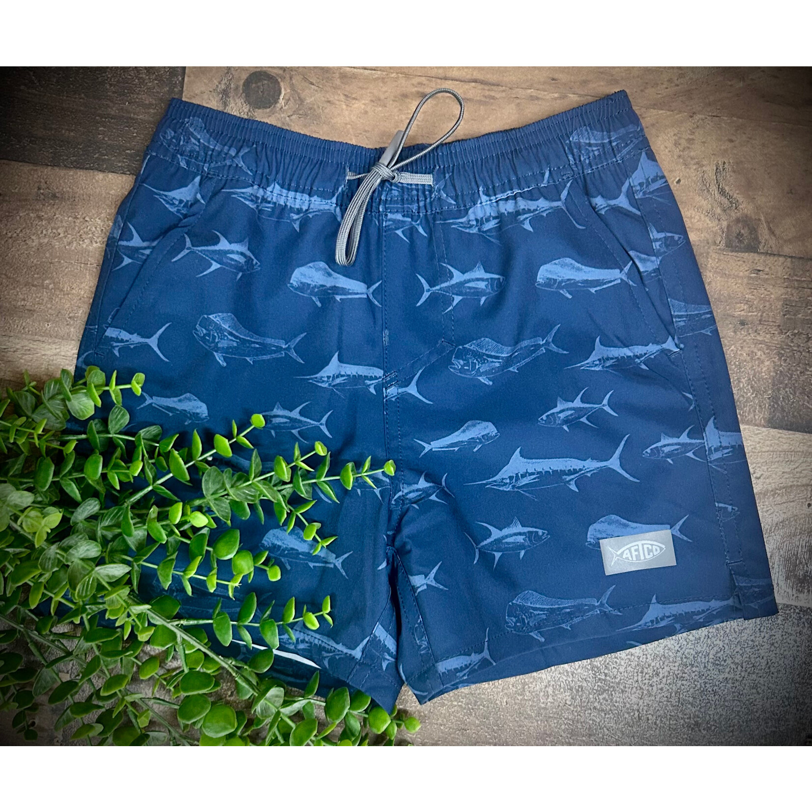 Aftco Aftco Youth Strike Printed Short Swim Trunks