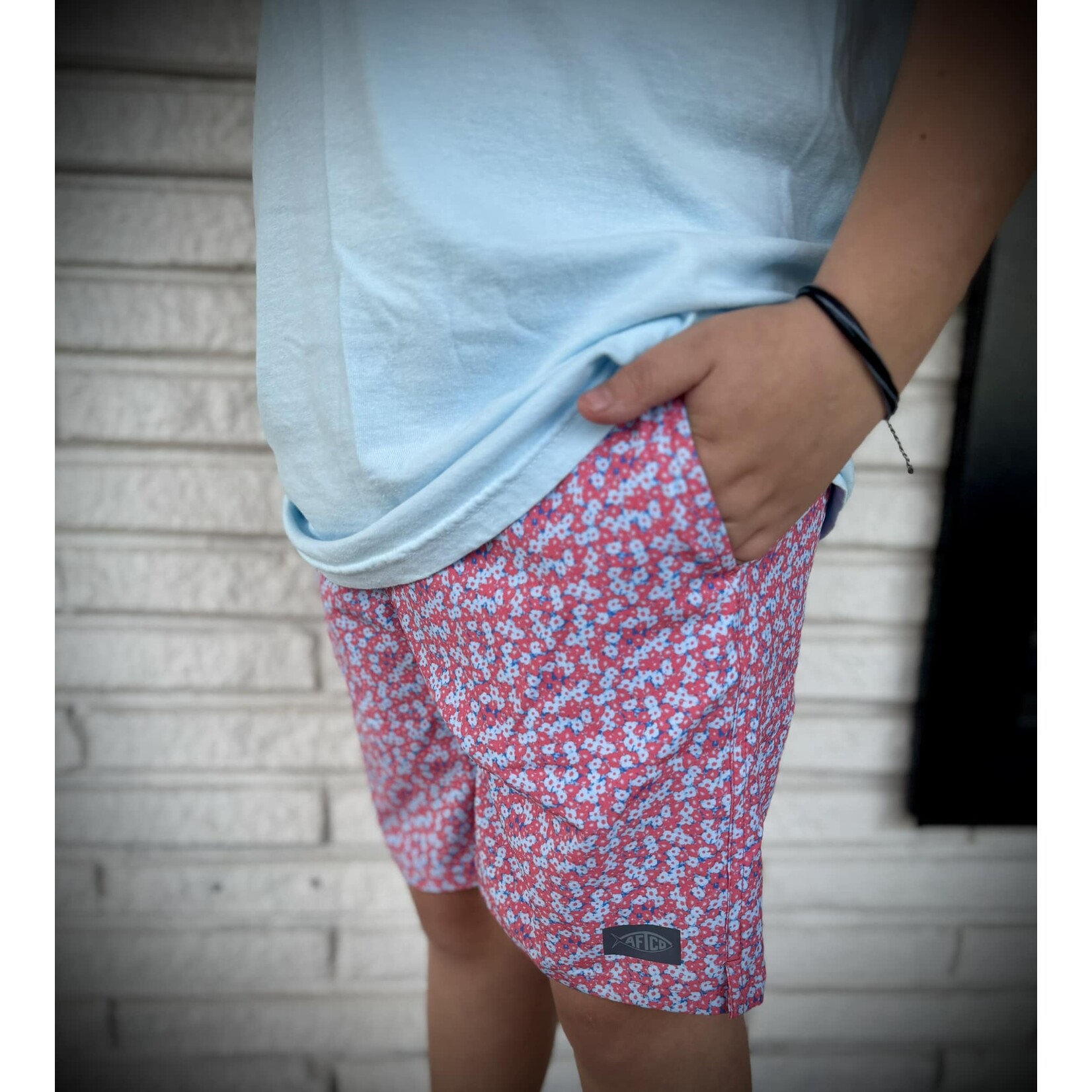 Aftco Aftco Youth Strike Printed Short Swim Trunks