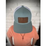 Aftco Aftco Men's Canton Leather Patch Snapback Hat