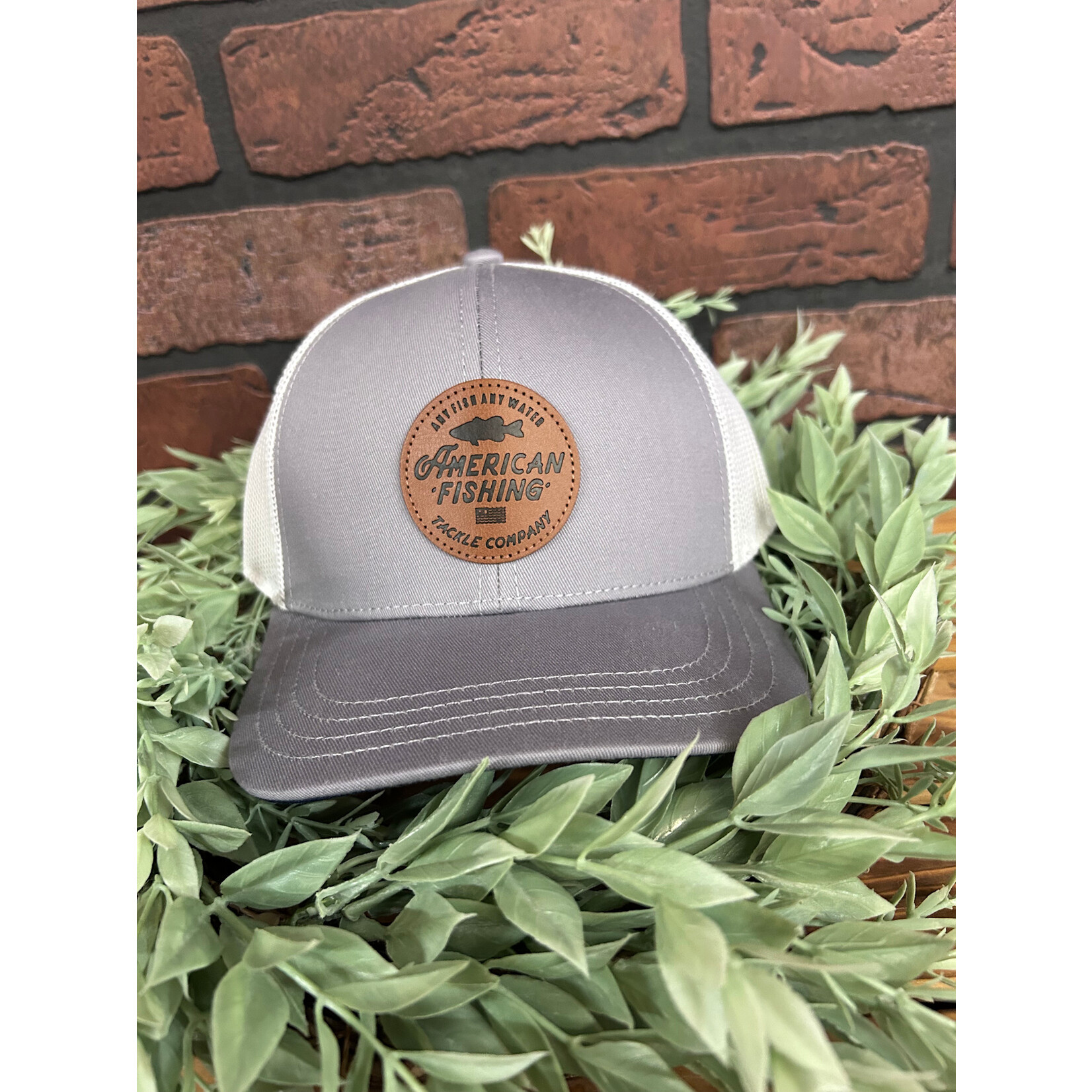 Aftco Aftco Youth Lemonade Leather Patch Trucker Snapback Hat