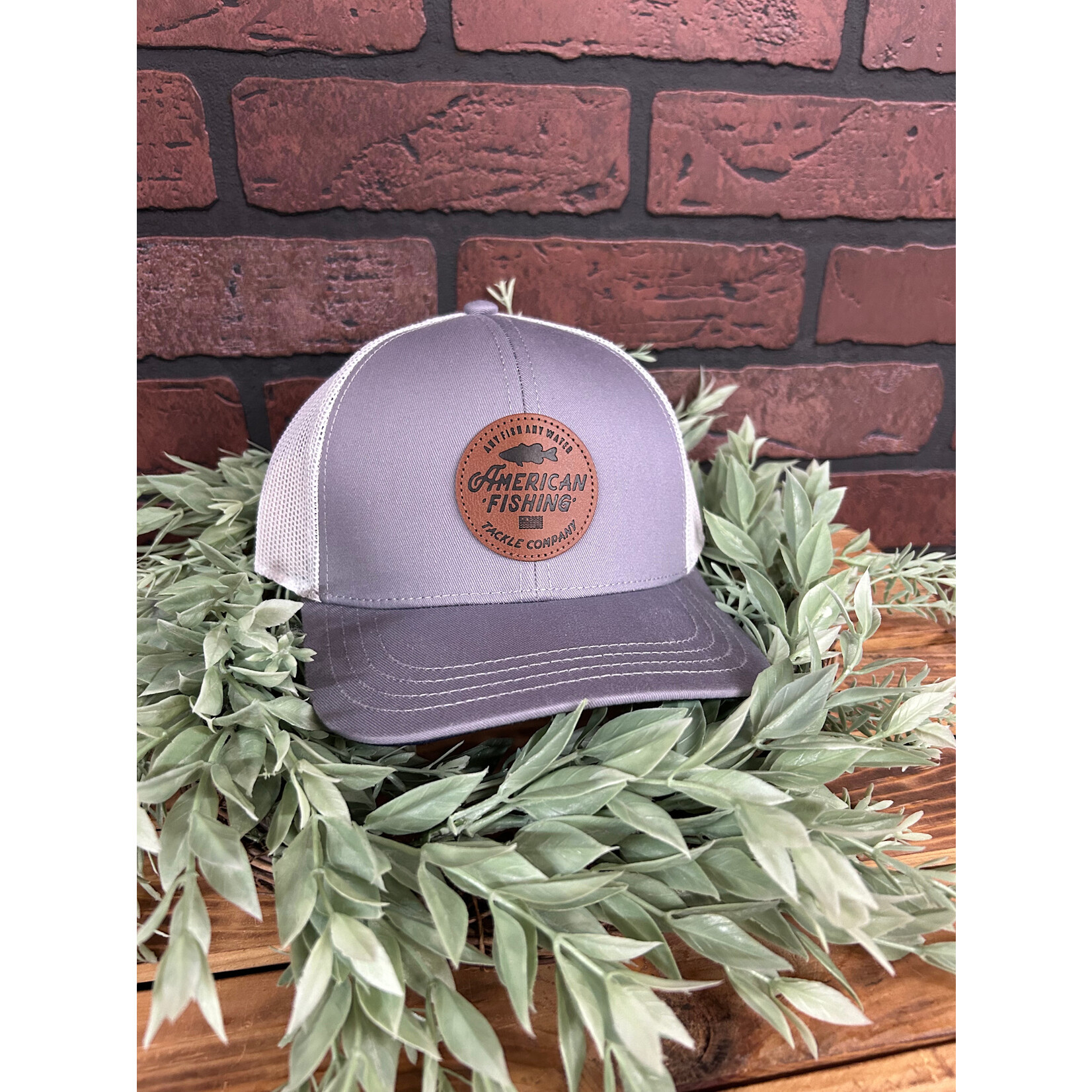 Aftco Aftco Youth Lemonade Leather Patch Trucker Snapback Hat