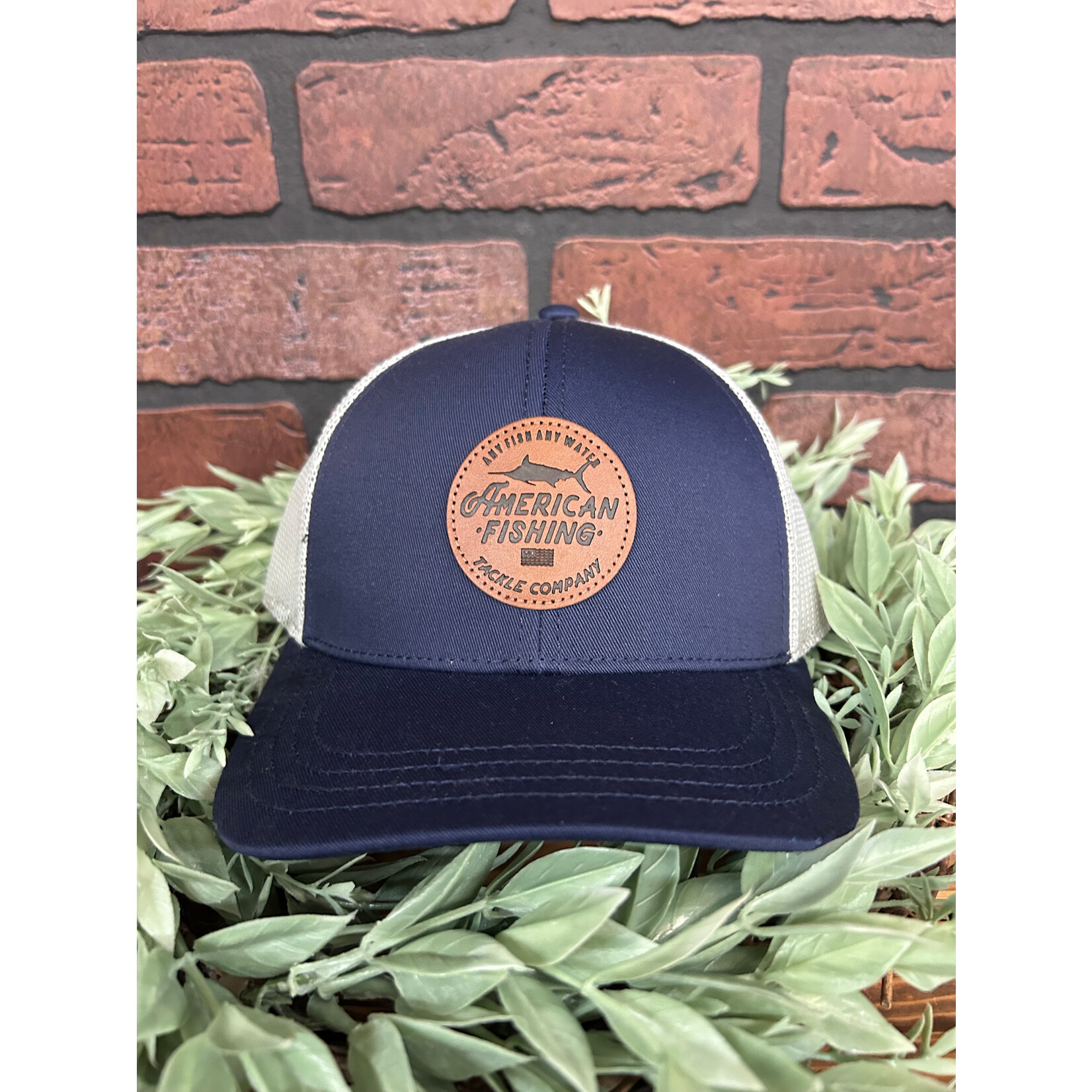 Aftco Aftco Youth Lemonade Leather Patch Trucker Snapback Hat