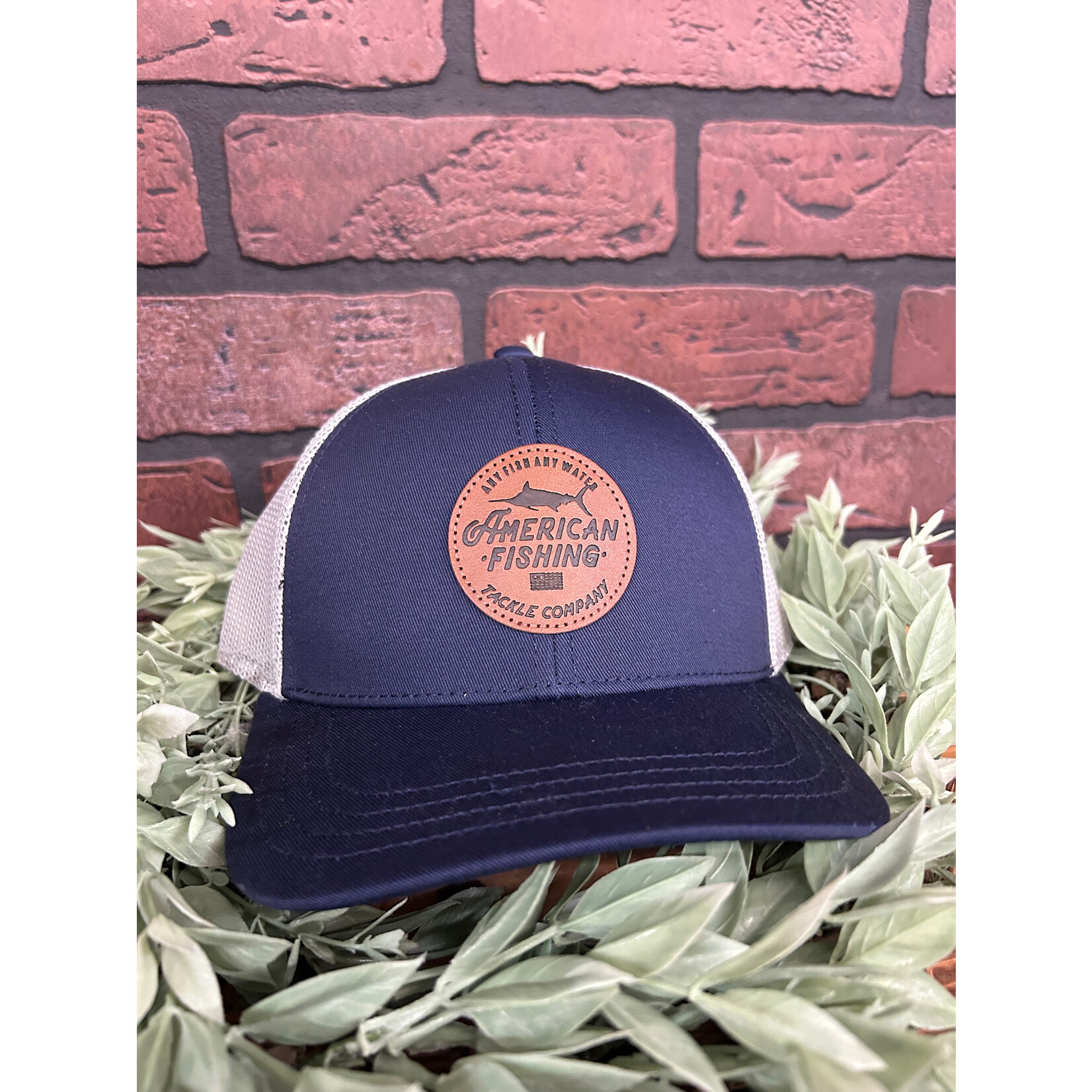 Aftco Aftco Youth Lemonade Leather Patch Trucker Snapback Hat