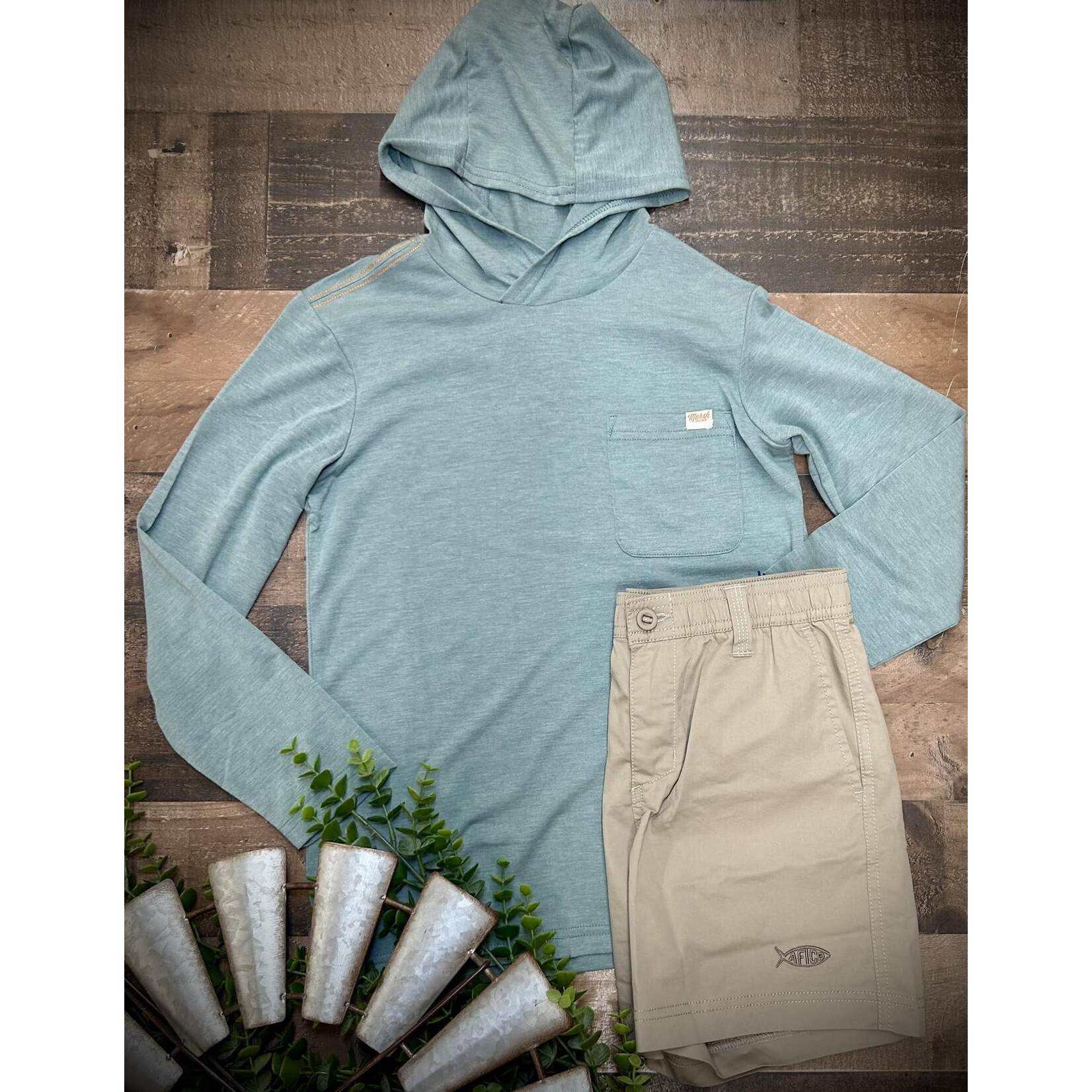 Marsh Wear Marsh Wear Apparel Youth Buxton Hood Performance L/S Shirt