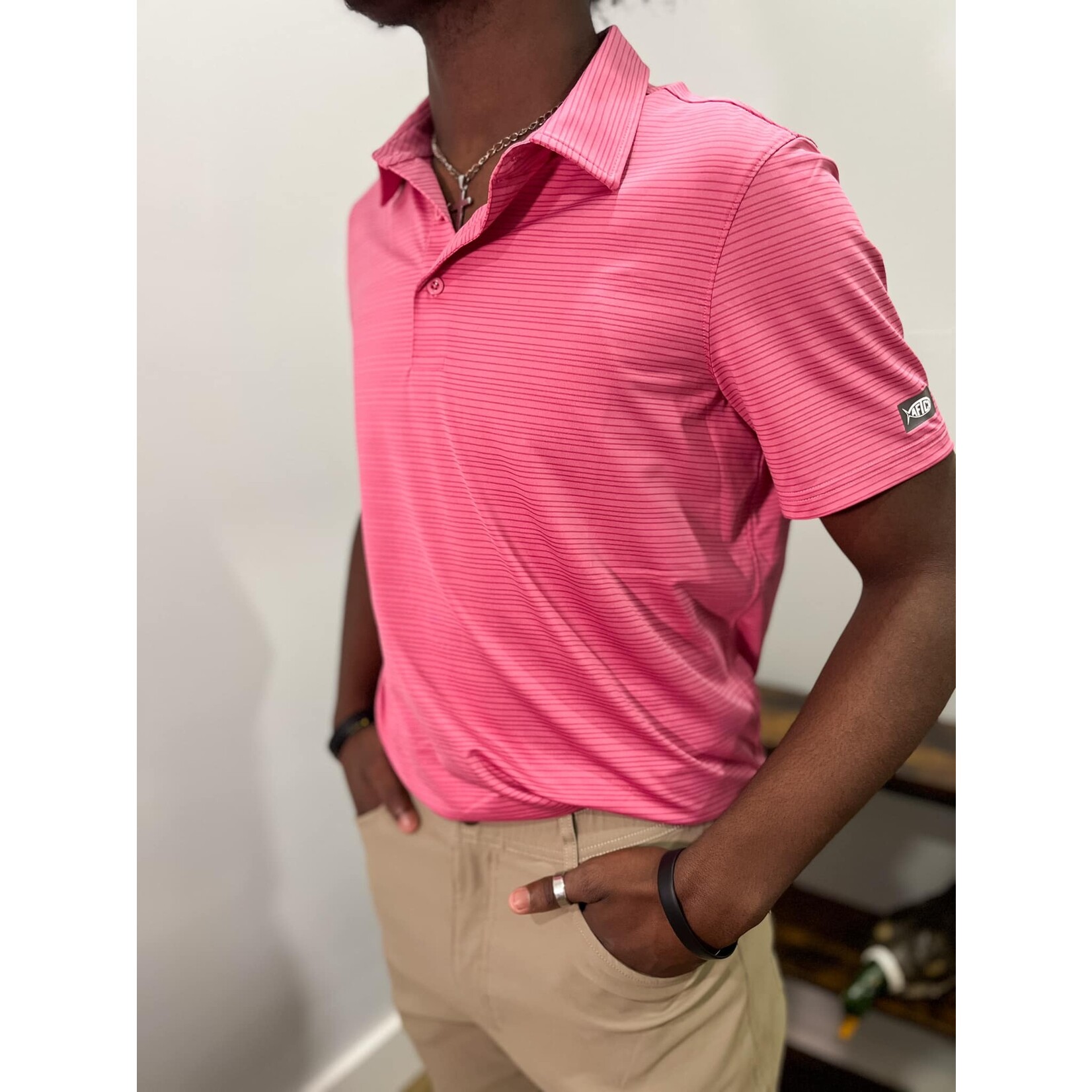Aftco Aftco Men's Link Polo Shirt