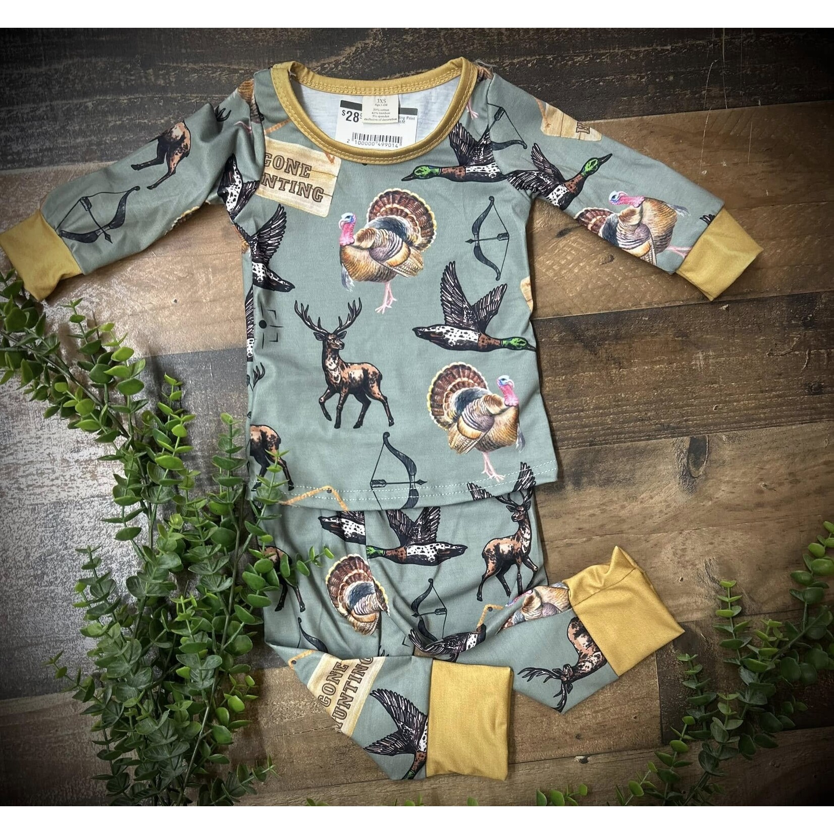 FAIRE Baby Boy Go Hunting Print Sleepwear Set