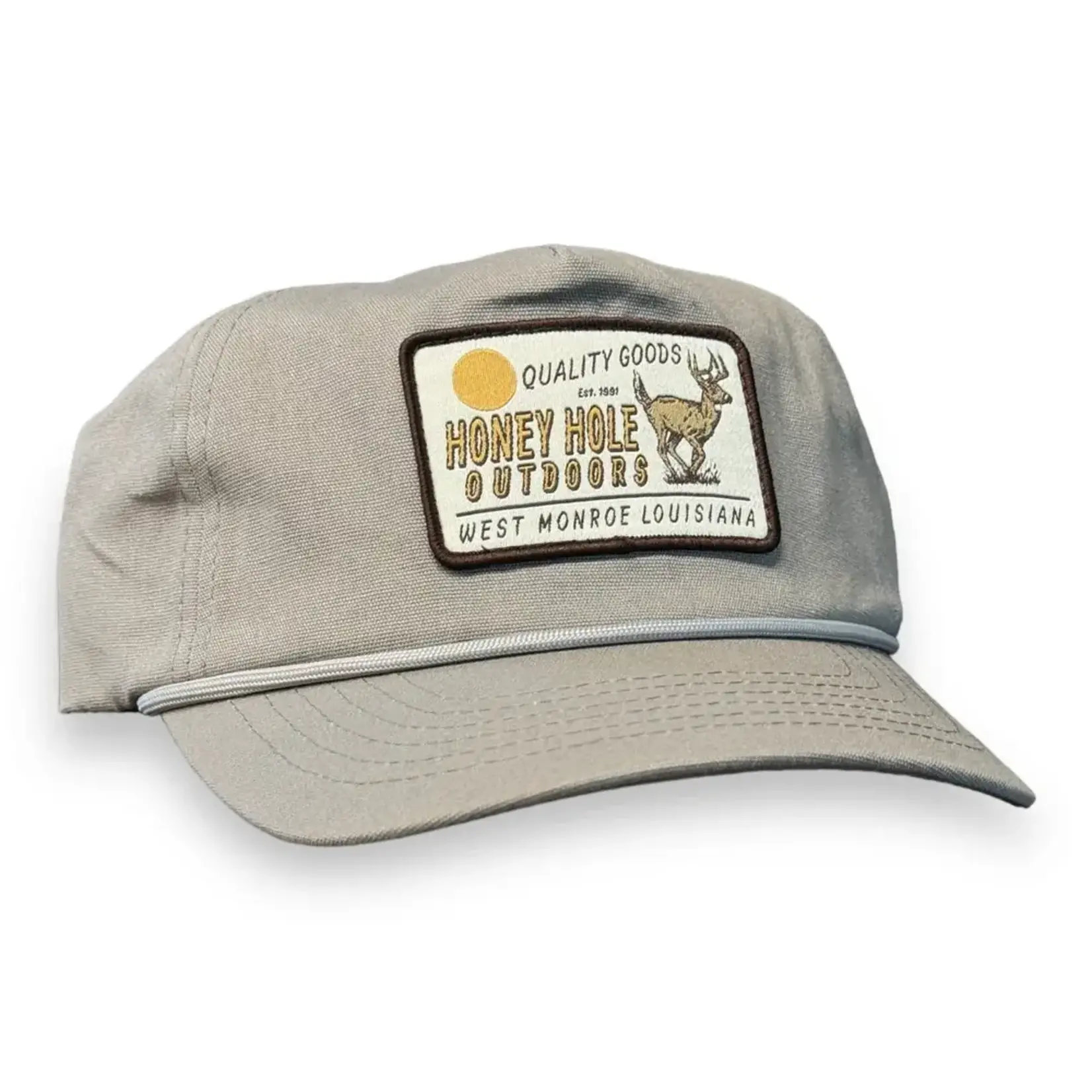 Honey Hole Outdoors Honey Hole Outdoors 5  Twill The Rut Patch Cotton Rope Snapback Hat