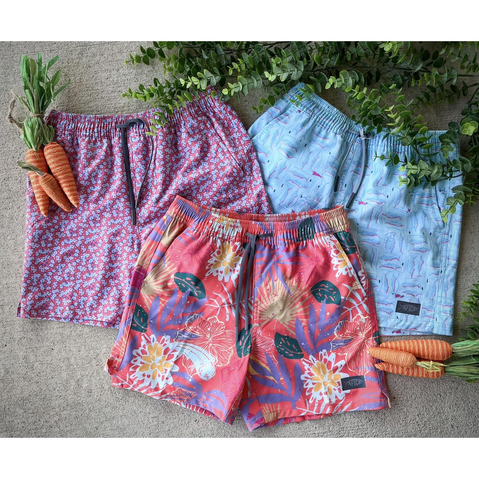 Aftco Aftco Youth Strike Printed Short Swim Trunks
