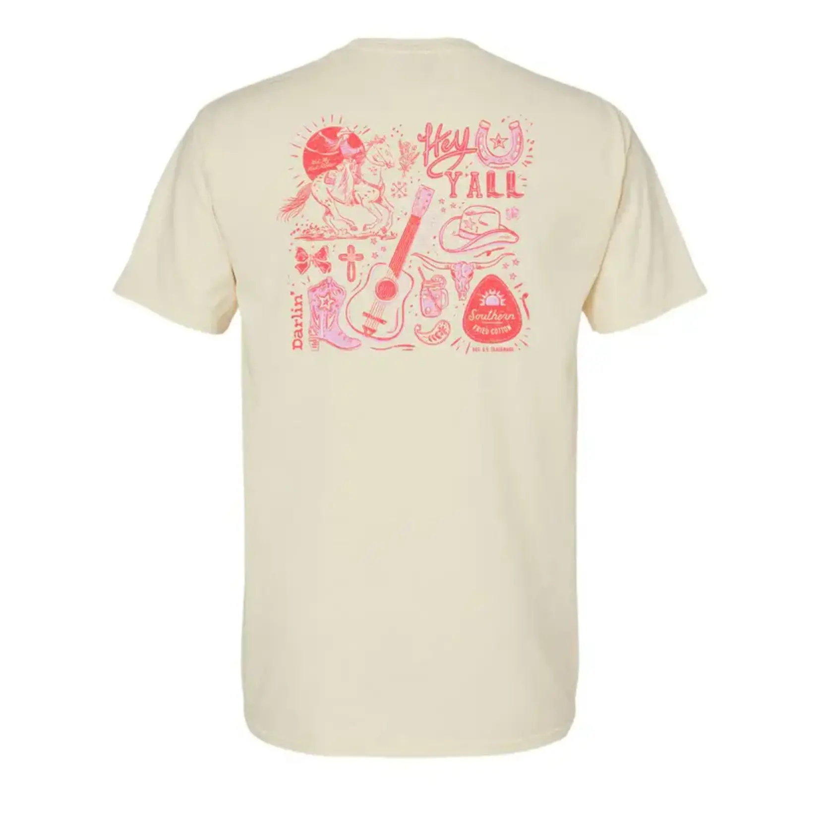 Southern Fried Cotton Southern Fried Cotton Women's Long Live Cowgirls S/S TEE Shirt
