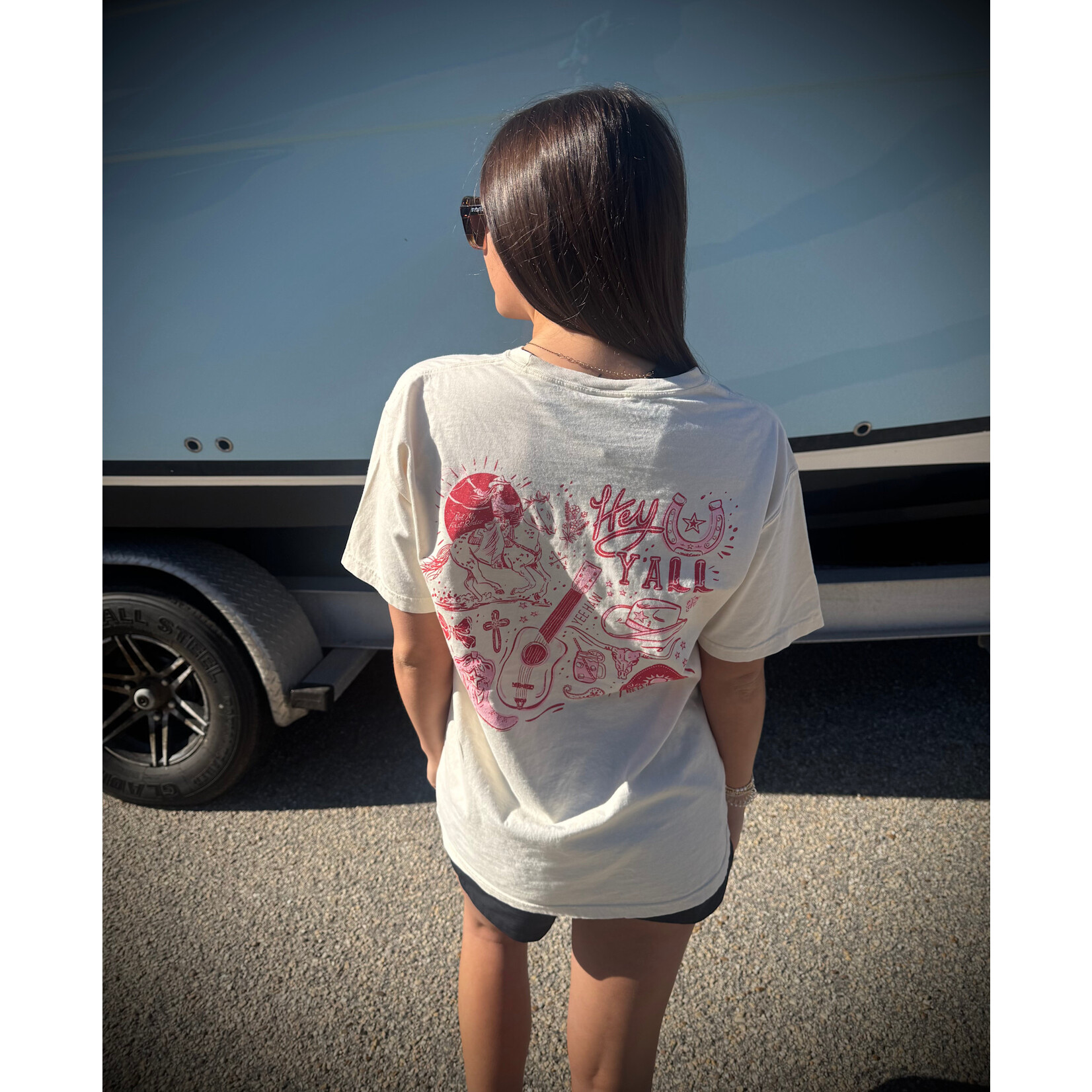 Southern Fried Cotton Southern Fried Cotton Women's Long Live Cowgirls S/S TEE Shirt