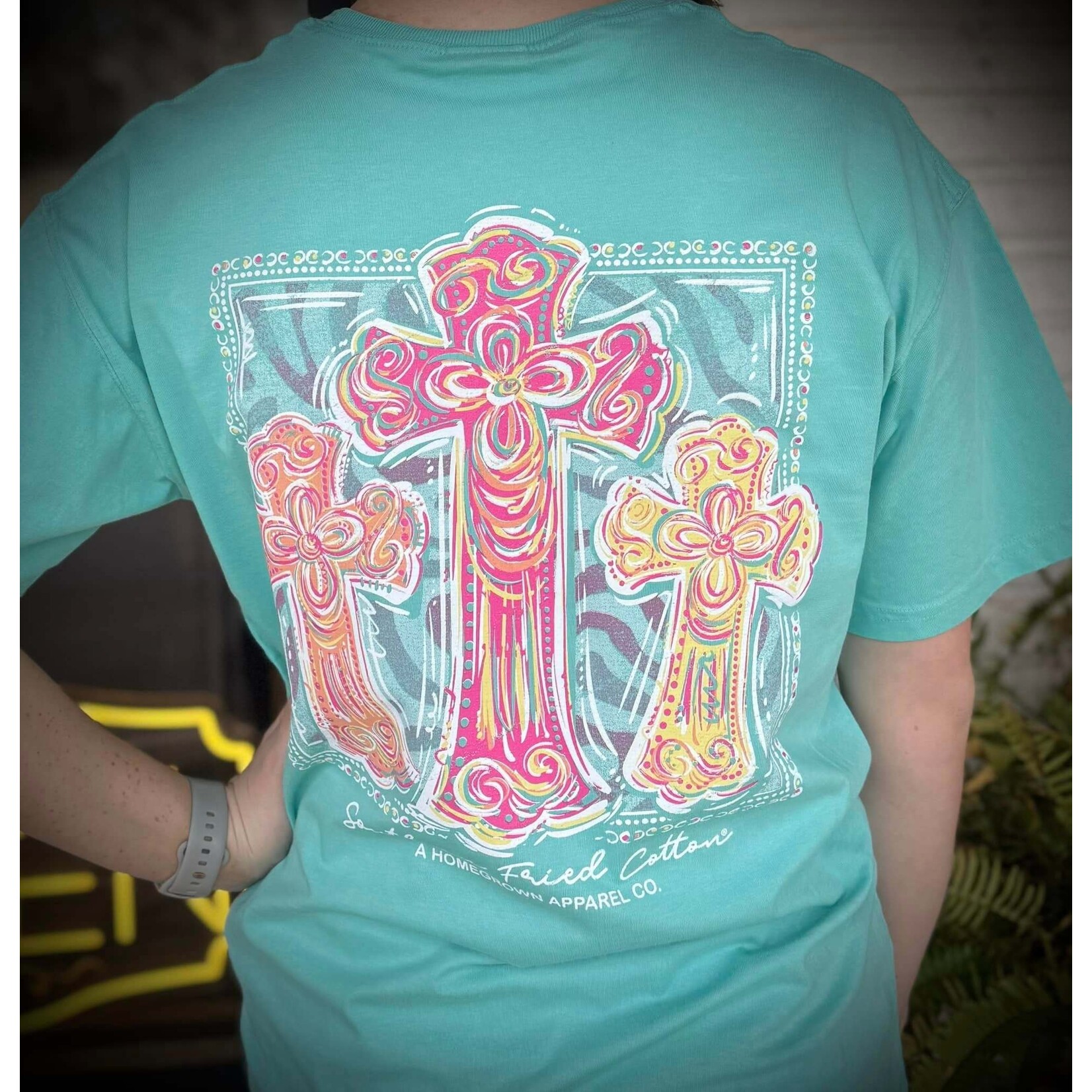 Southern Fried Cotton Southern Fried Cotton Women's Faith Hope Love S/S TEE Shirt