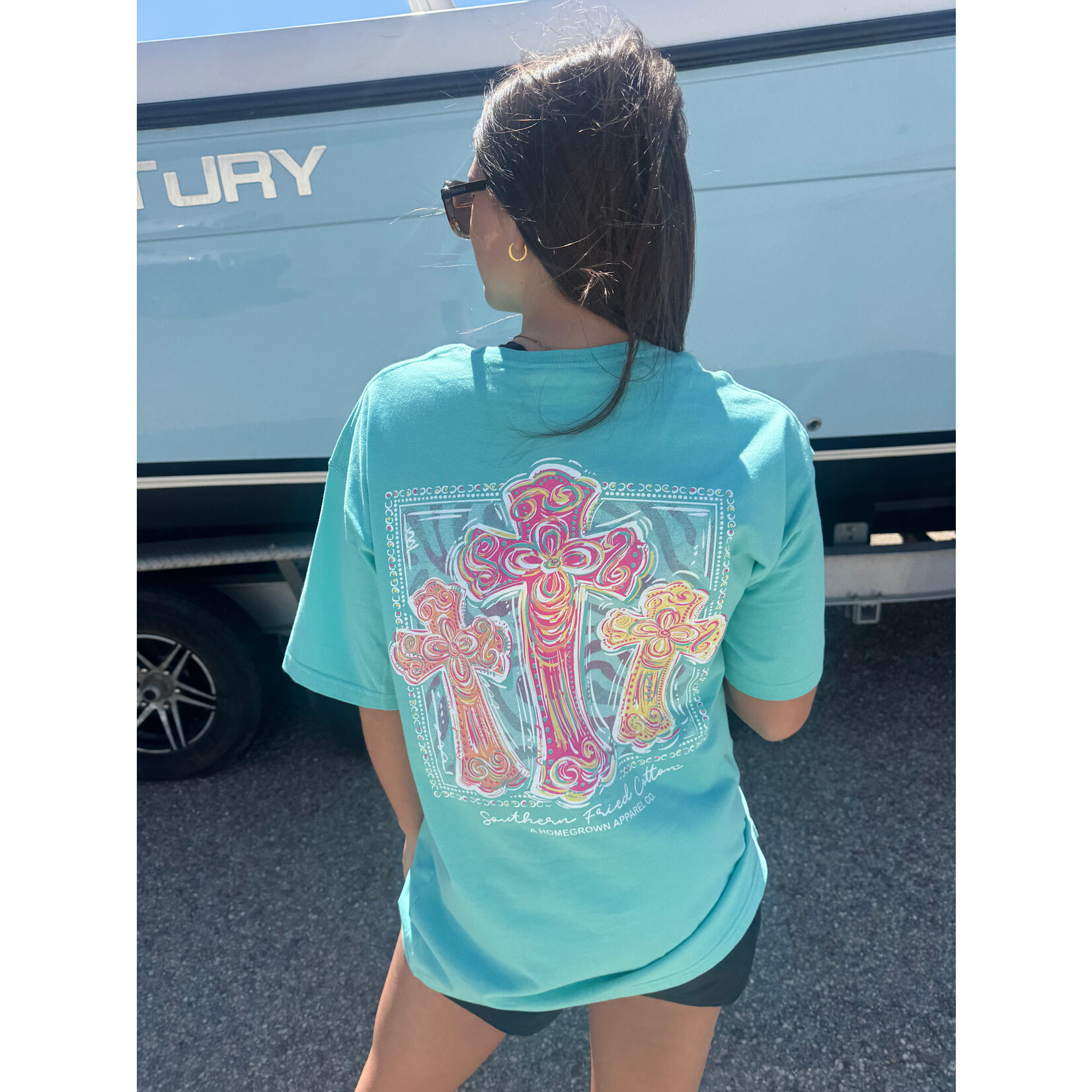 Southern Fried Cotton Southern Fried Cotton Women's Faith Hope Love S/S TEE Shirt