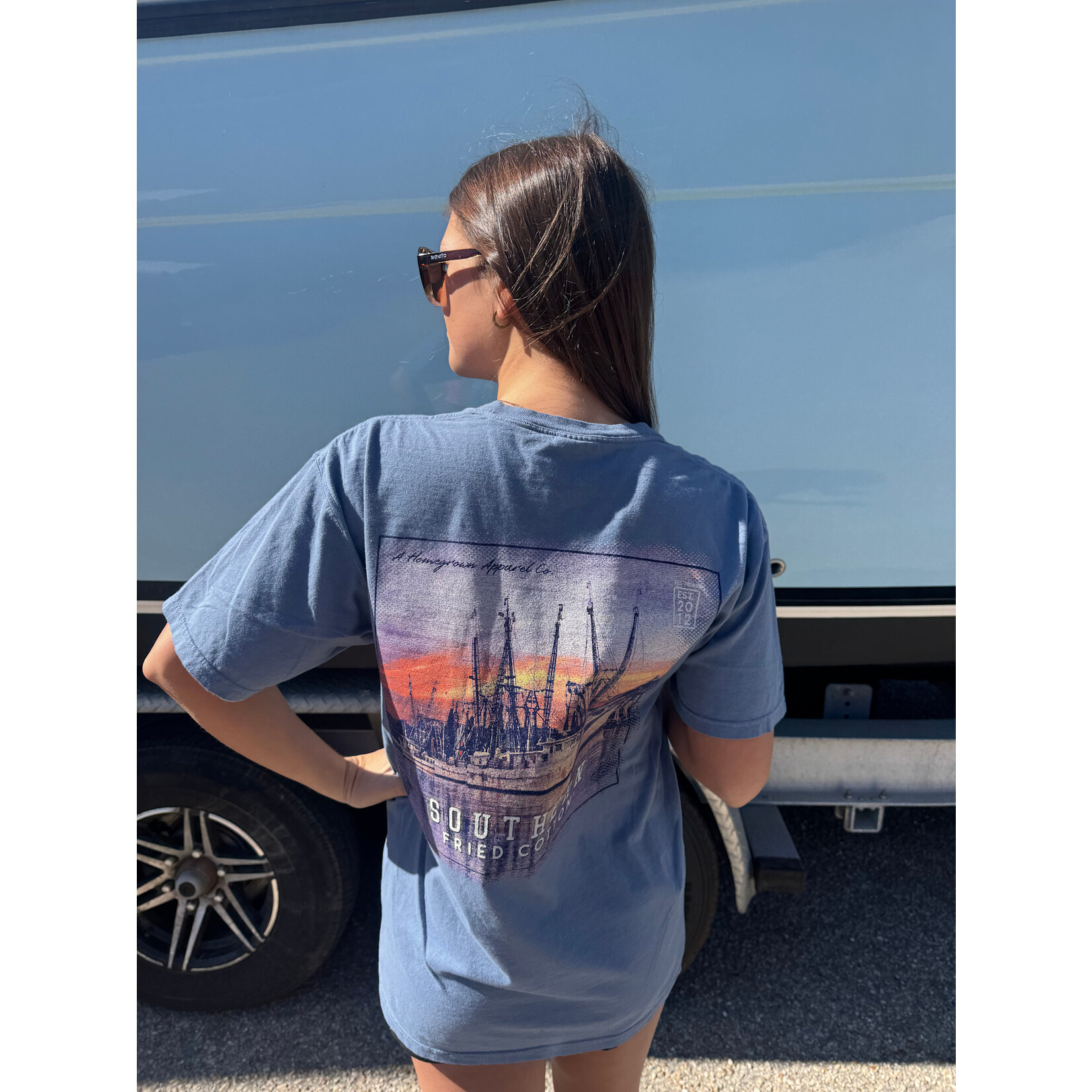 Southern Fried Cotton Southern Fried Cotton Pink Skies S/S TEE Shirt