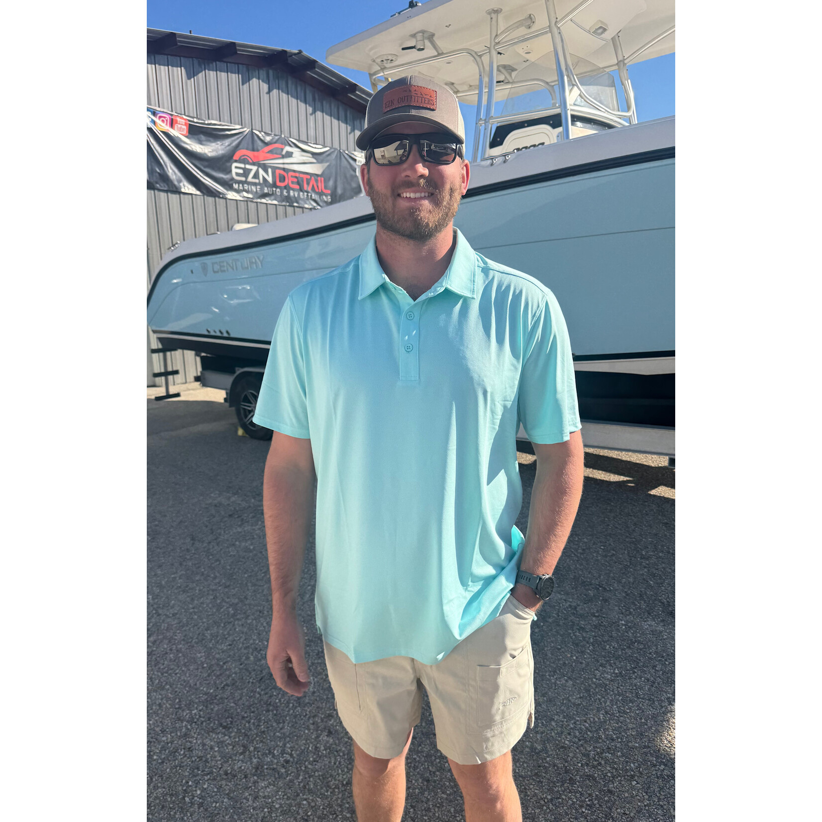 Aftco Aftco Men's Airo O Mesh Polo Shirt