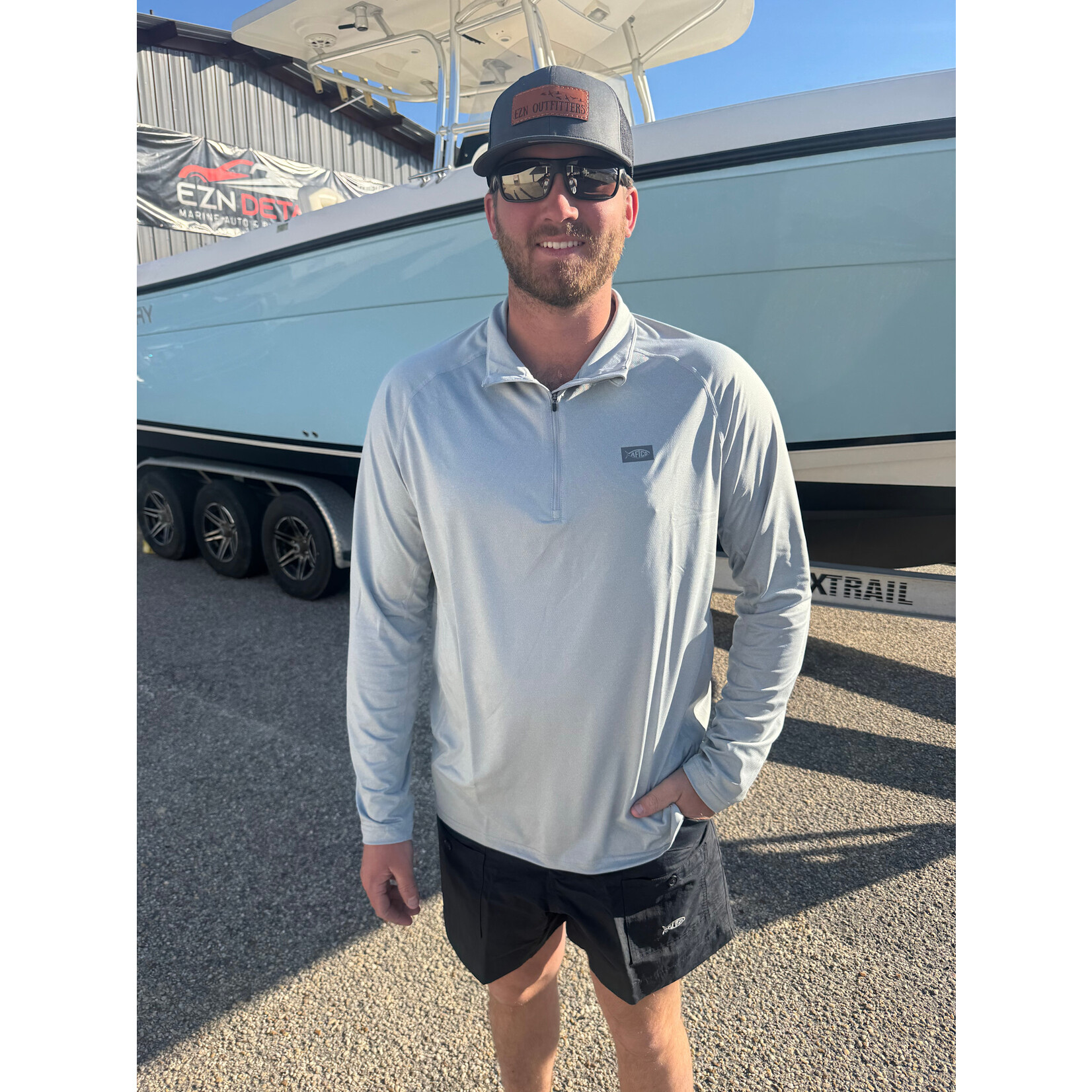 Aftco Aftco Men's Air O Mesh 1/4 Zip Pullover