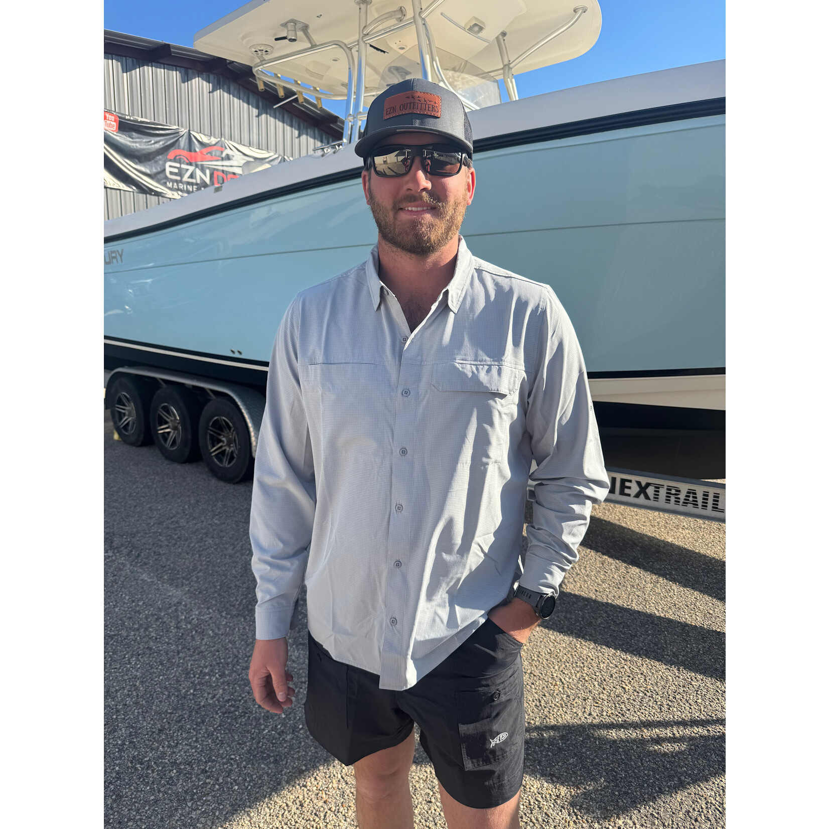 Aftco Aftco Men's Air O Mesh Tech L/S Button Down Shirt