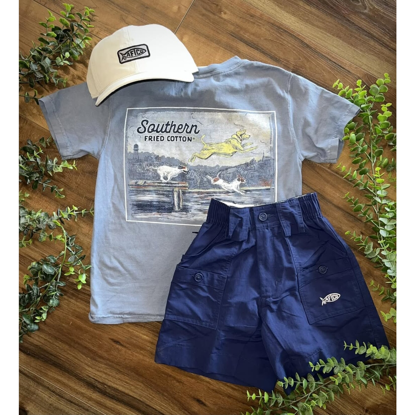 Southern Fried Cotton Southern Fried Cotton Youth Boys Make a Splash S/S TEE Shirt