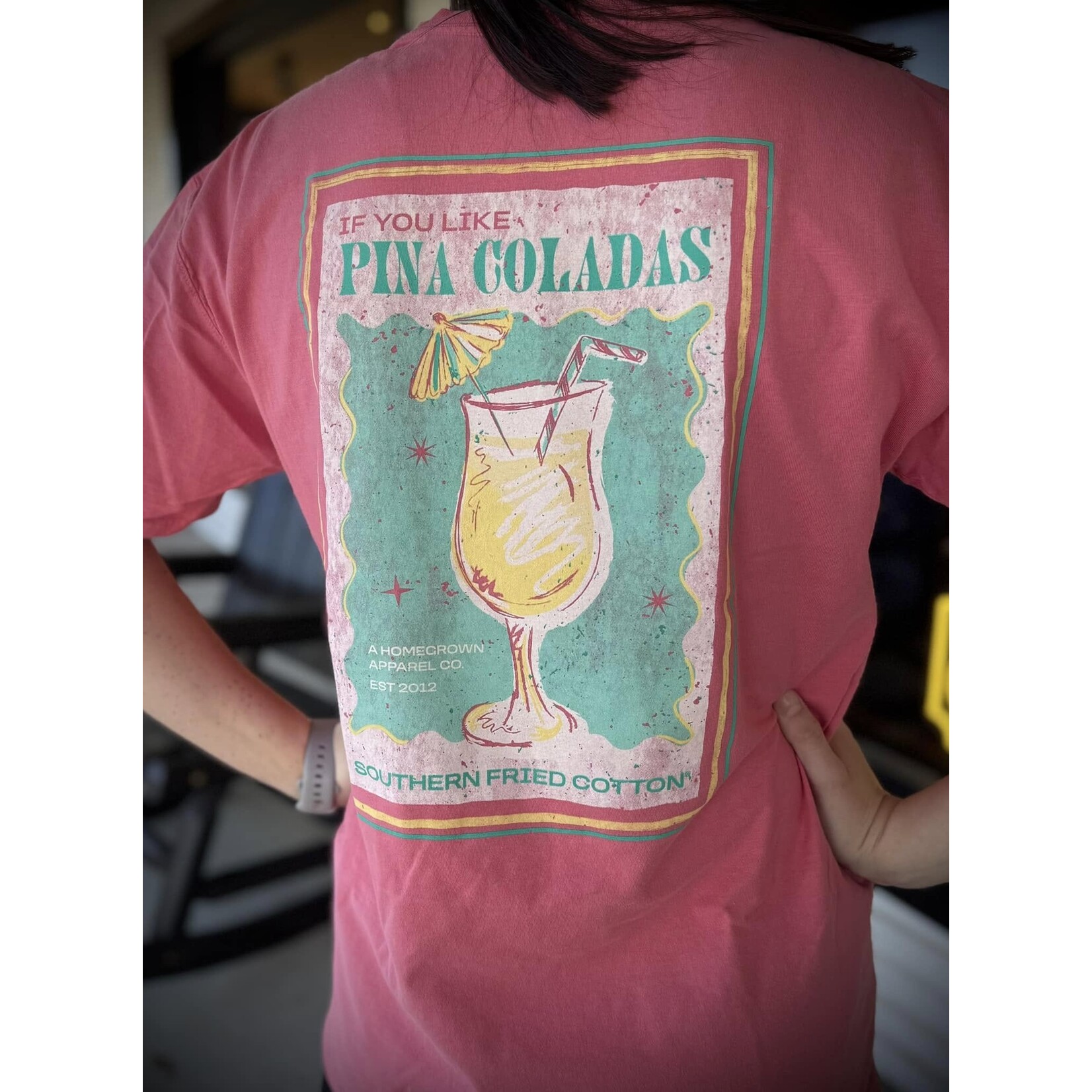Southern Fried Cotton Southern Fried Cotton Women's If you like Pina Coladas S/S TEE Shirt