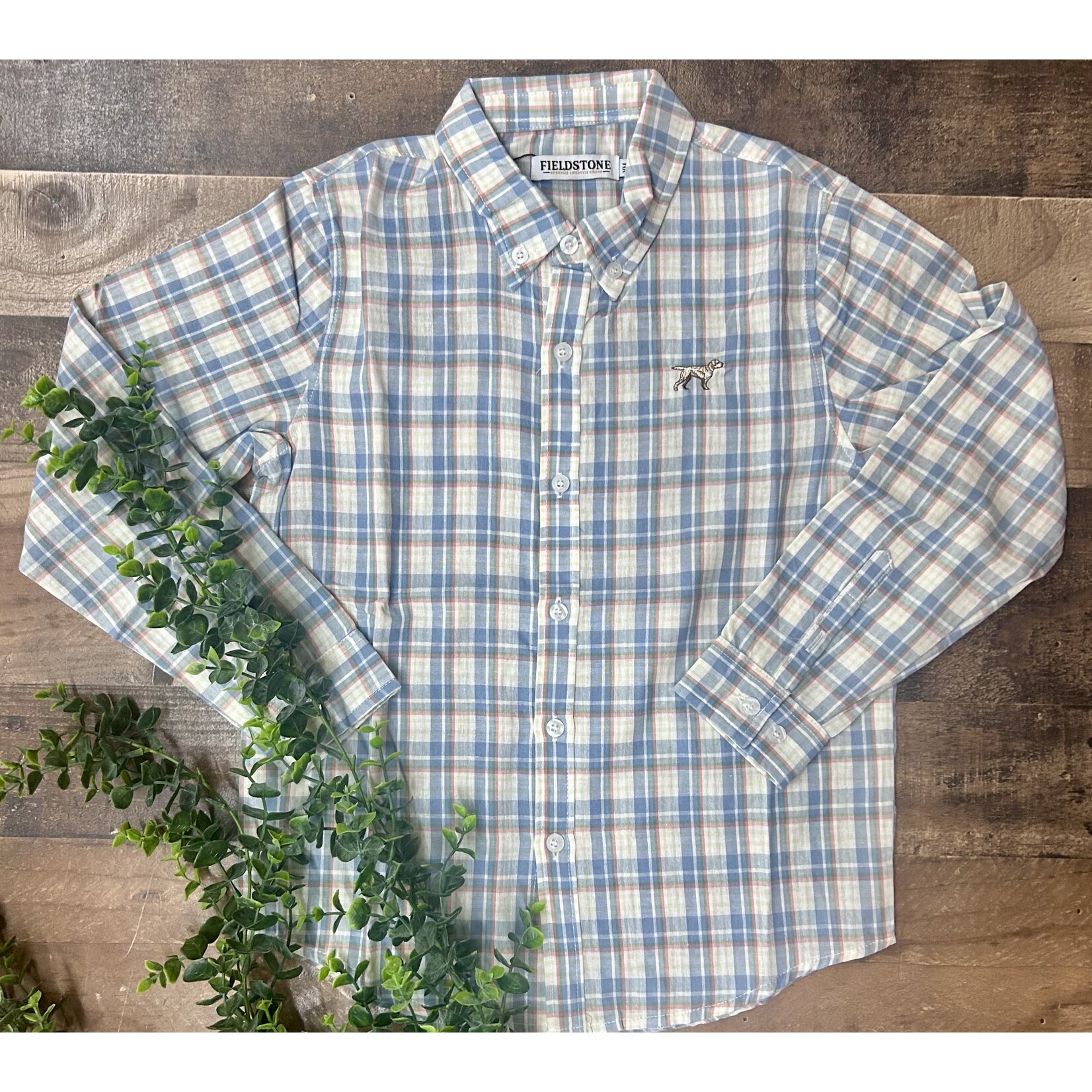 Fieldstone Fieldstone Outdoors Youth Stapleton Button Down L/S Shirt