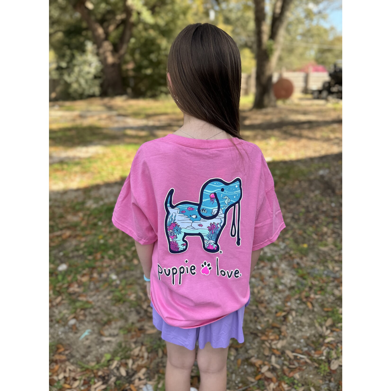 Puppie Love Youth Girls Under the Sea Pup S/S TEE Shirt