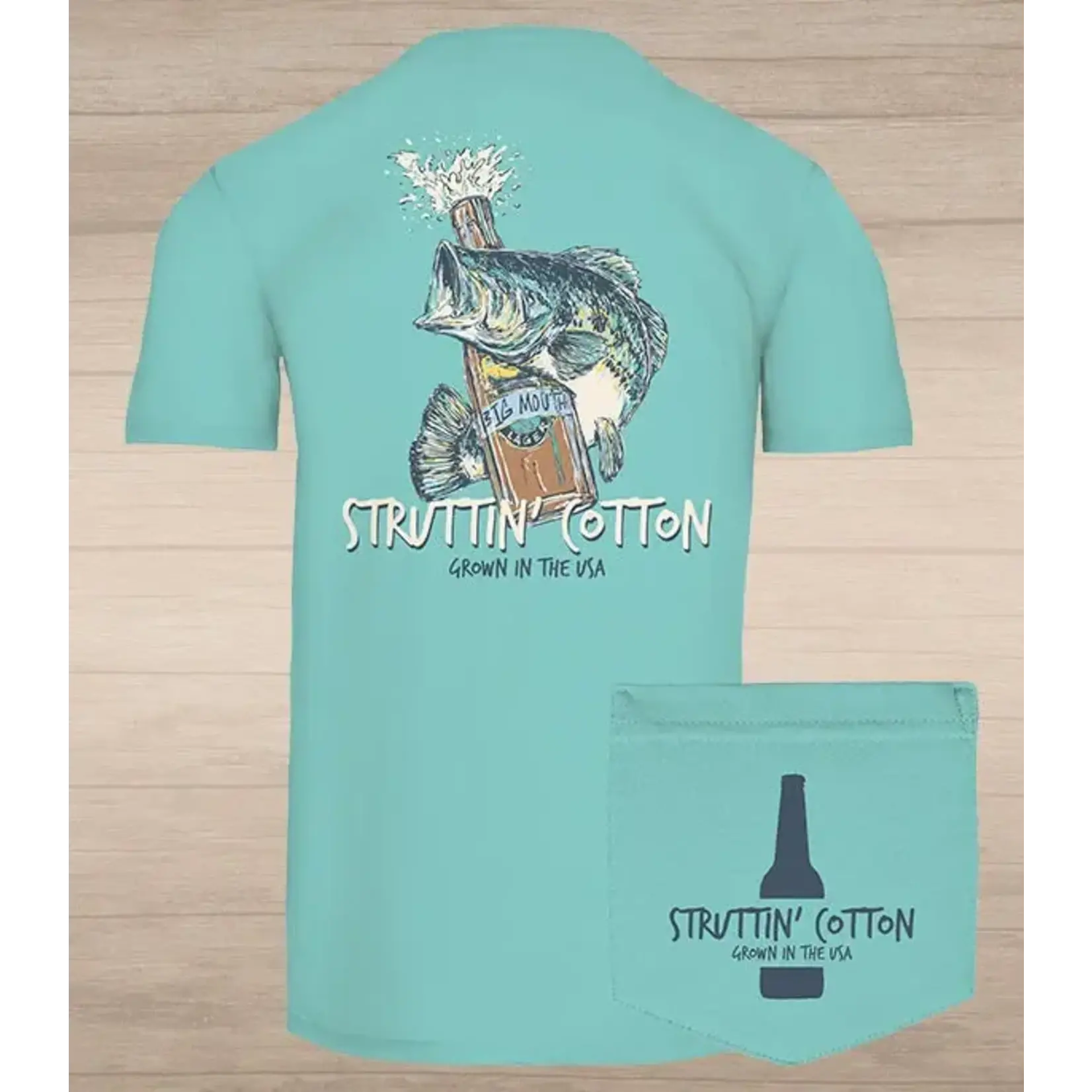 Struttin' Cotton Struttin' Cotton Big Mouth Lager S/S TEE Shirt