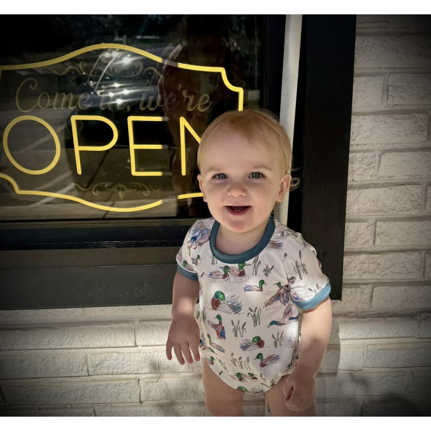 FAIRE Duck Baby Boys Summer Romper