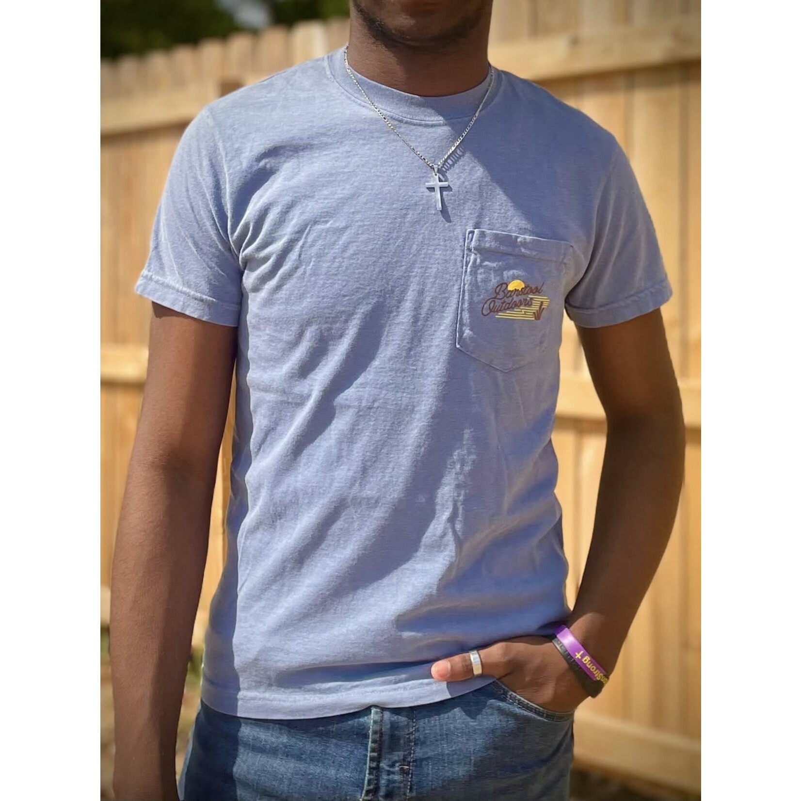 OLD ROW Barstool Outdoors Pointer Pocket S/S TEE Shirt