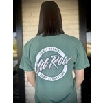 OLD ROW Old Row Outdoors Women's Light Green Circle Logo W Light Sage/Pink Pocket S/S TEE Shirt