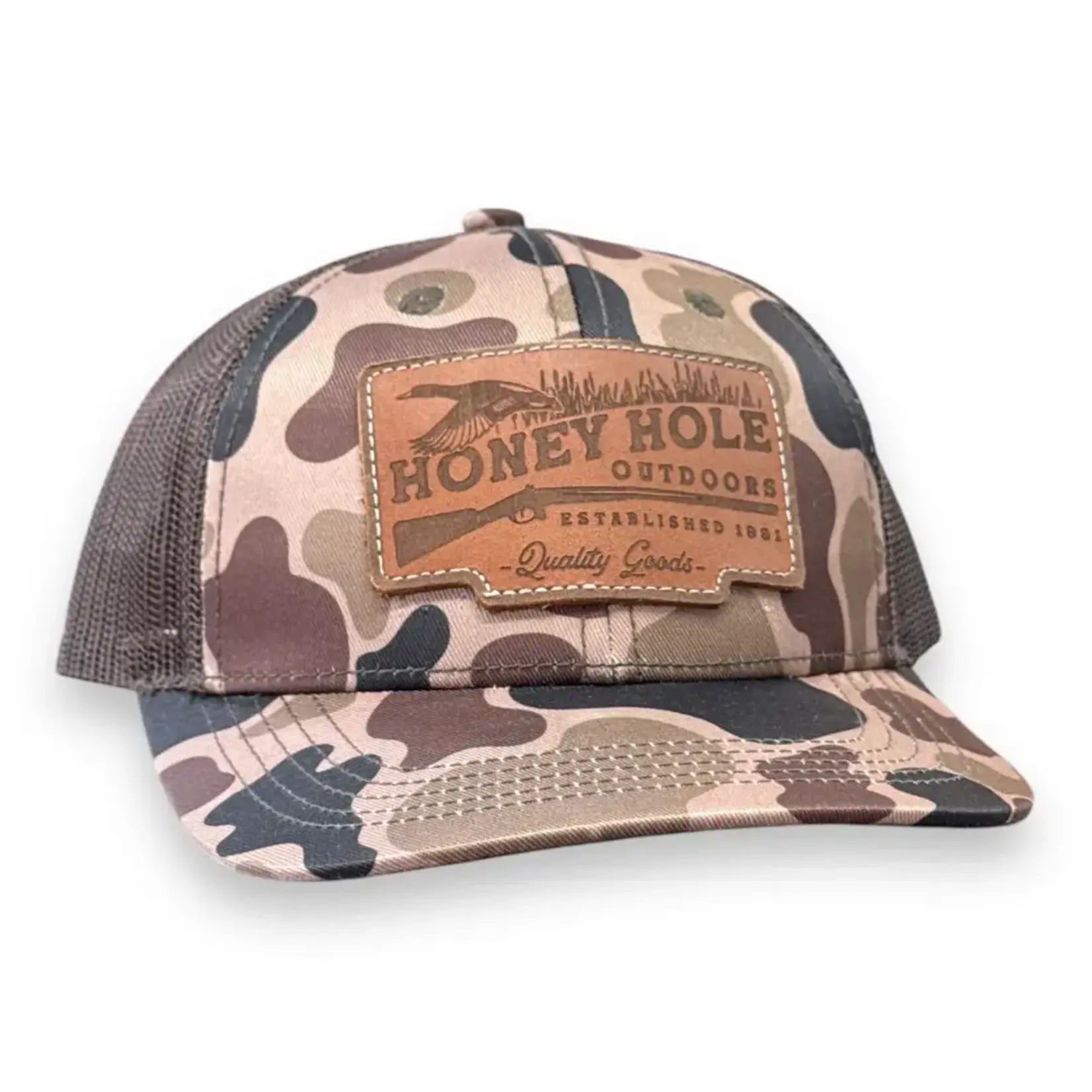 Honey Hole Outdoors Honey Hole Outdoors Youth Duck Shotty Leather Patch Snapback Hat