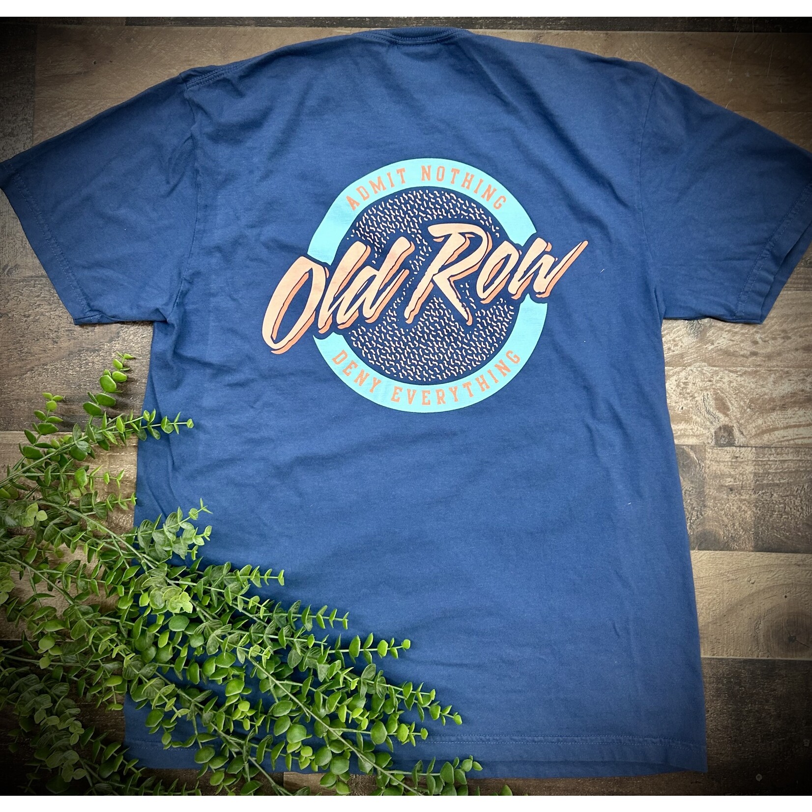 OLD ROW Old Row Outdoors Women's Circle Logo Pocket W Midnight/Mint/Pink S/S TEE Shirt