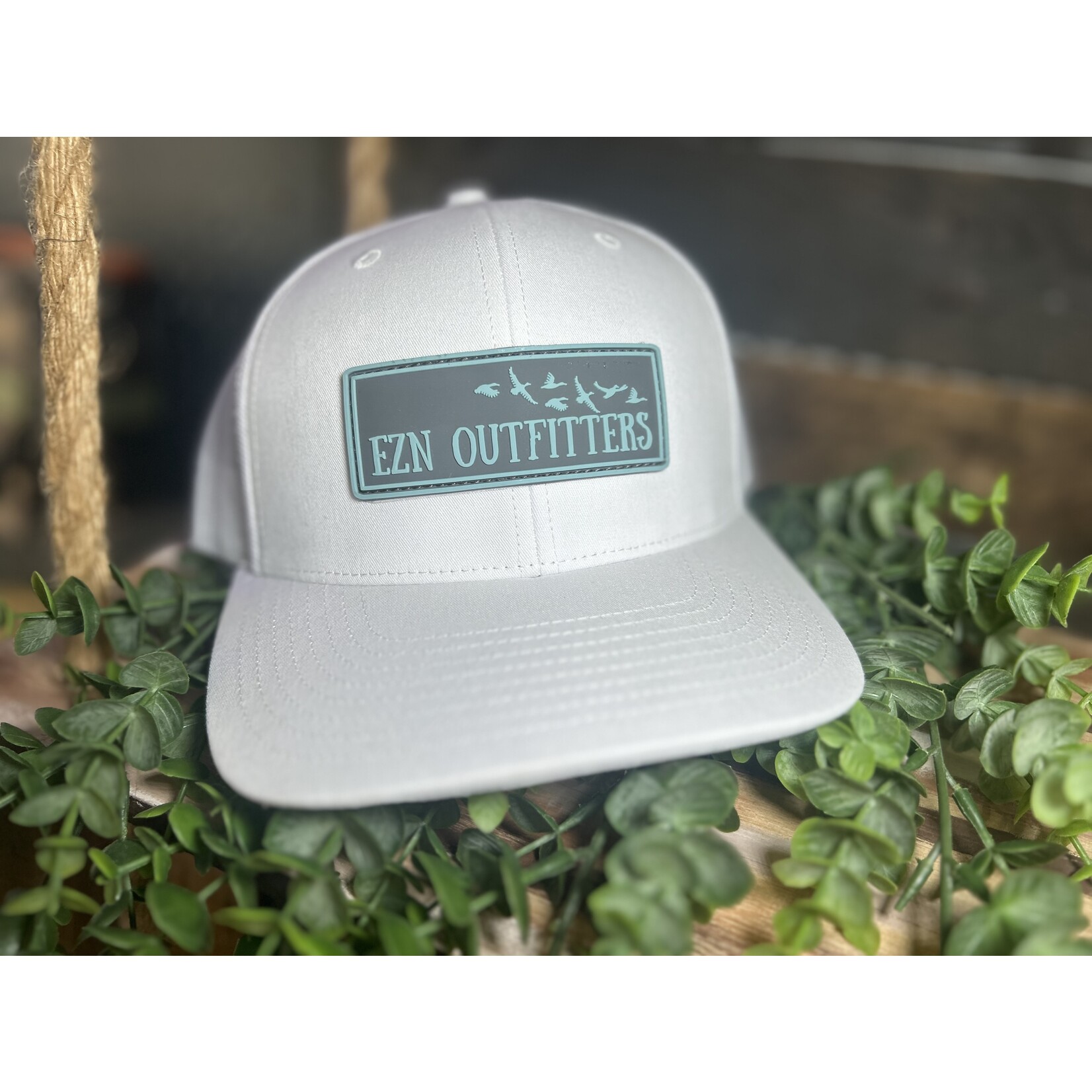 EZN Outfitters EZN Outfitters Blue/Grey Rubber Patch Snapback Hat