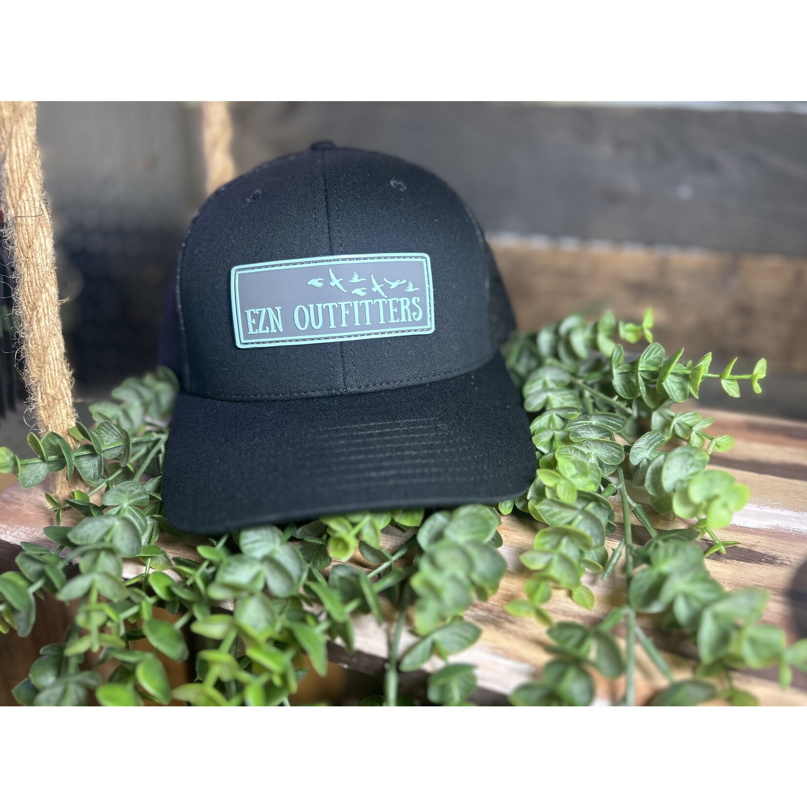 EZN Outfitters EZN Outfitters Blue/Grey Rubber Patch Snapback Hat