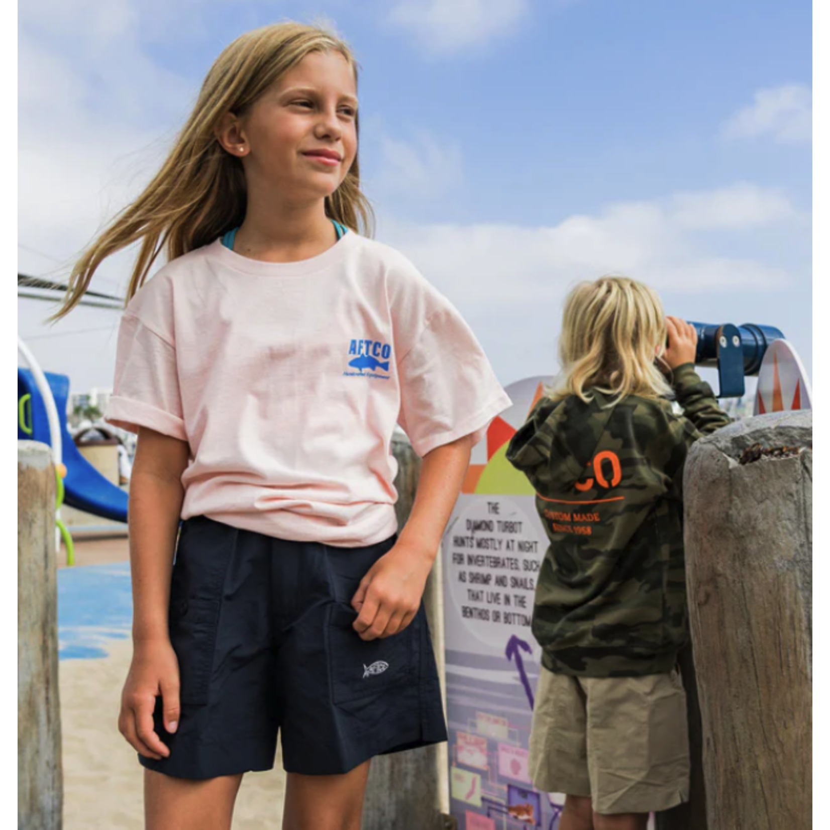 Aftco Aftco Youth Spotted S/S TEE Shirt