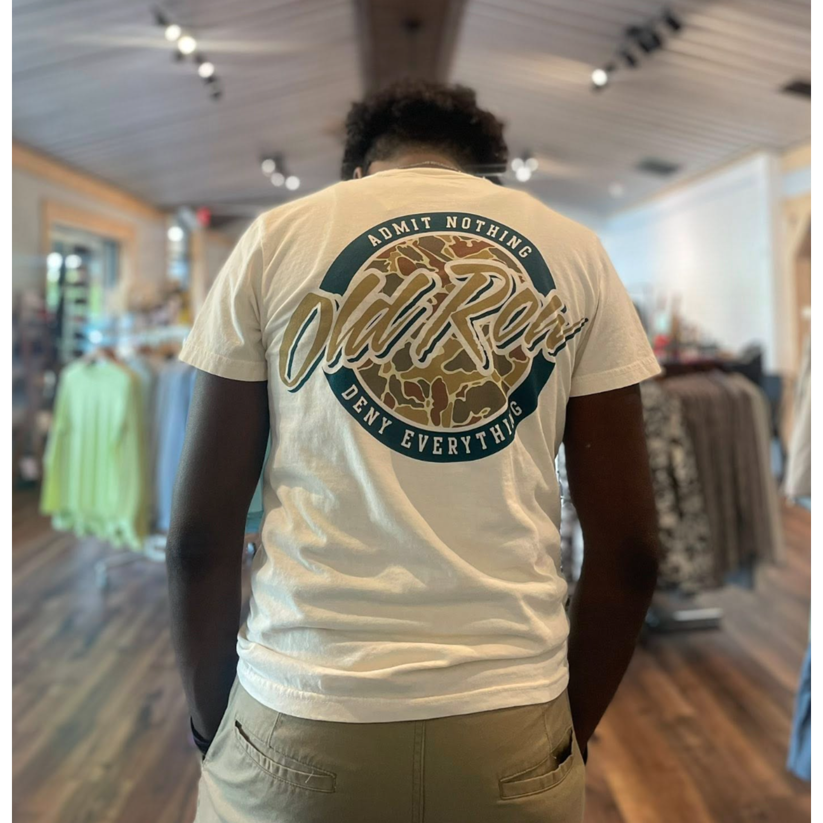 OLD ROW Old Row Outdoors 80s Camo Circle Pocket S/S TEE Shirt