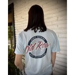 OLD ROW Old Row Outdoors Women's Circle Logo Light Blue w Navy Pocket S/S TEE Shirt