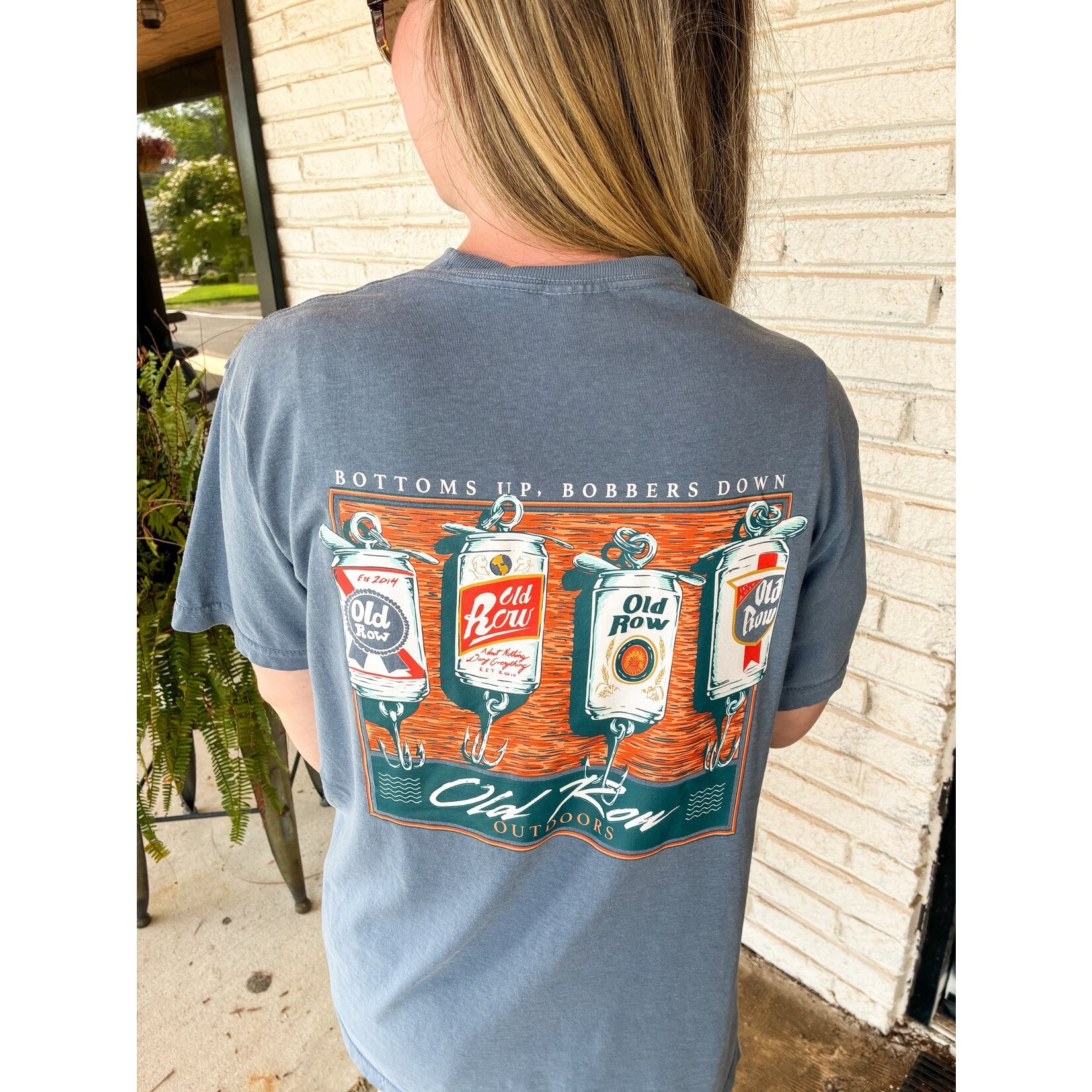 OLD ROW Old Row Outdoors Bottoms Up Bobbers Down Pocket S/S TEE Shirt