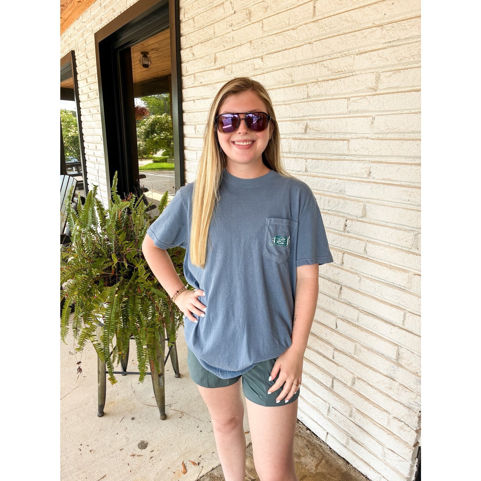 OLD ROW Old Row Outdoors Bottoms Up Bobbers Down Pocket S/S TEE Shirt