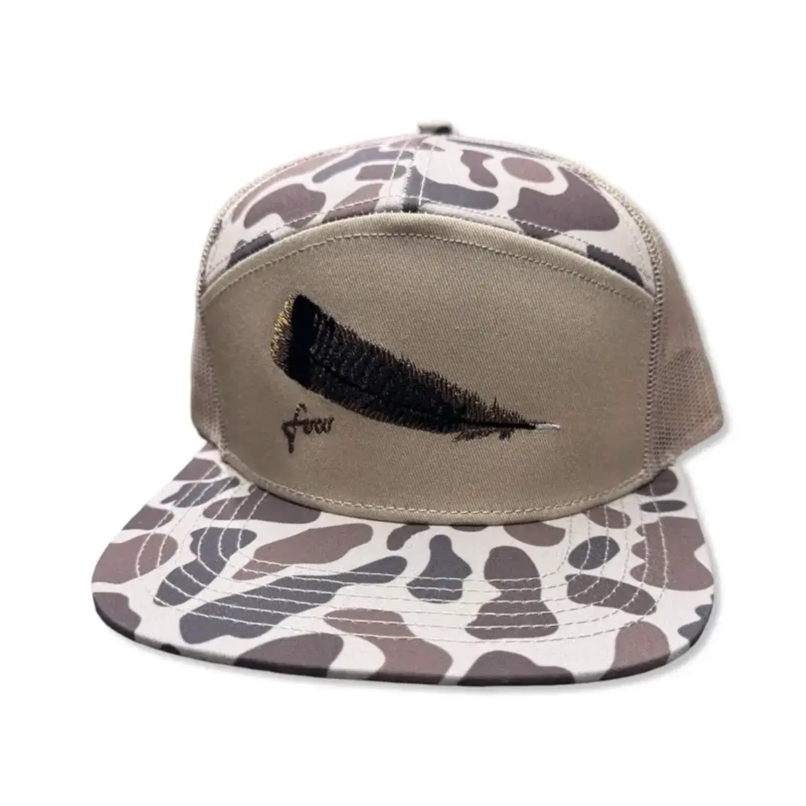 Freak Outdoors Freak Outdoors Woodsman Turkey Feather Embroidered 7 Panel Snapback Hat