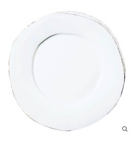 Vietri Melamine Lastra Dinner Plate - White