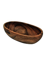 Acacia Wood Oval Bowl