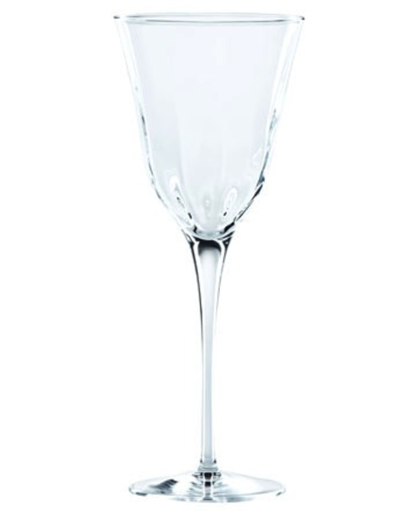 Vietri Optical Wine Stem Glass - Clear