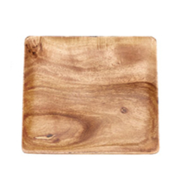 Square Wooden Plate / Charger/ Tray - 12”S