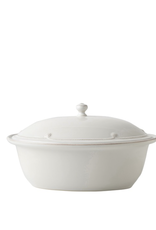 Juliska Berry and Thread Oval Covered Casserole - Whitewash - Discontinued