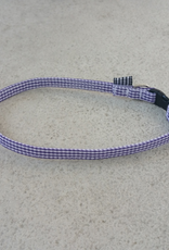 Hot Dog Collar - Purple GIngham - Small