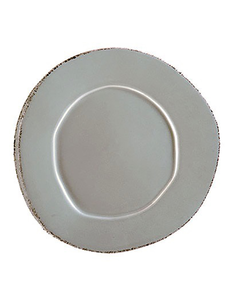 Vietri Lastra American Dinner Plate - Gray