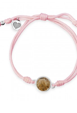 Dune Jewelry Touch the World Pink Cord Bracelet - Shells from Florida