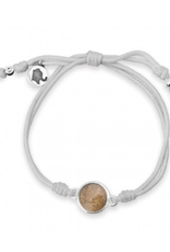 Dune Jewelry Touch the World Grey Cord Bracelet - Jingle Shell