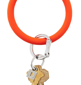 Oventure Big O Key Ring in Silicone - Orange Crush