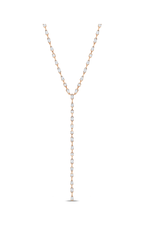 Crislu Lavish Y-Shaped CZ Necklace Finished in 18kt Rose Gold - 9.70 cttw - 16”